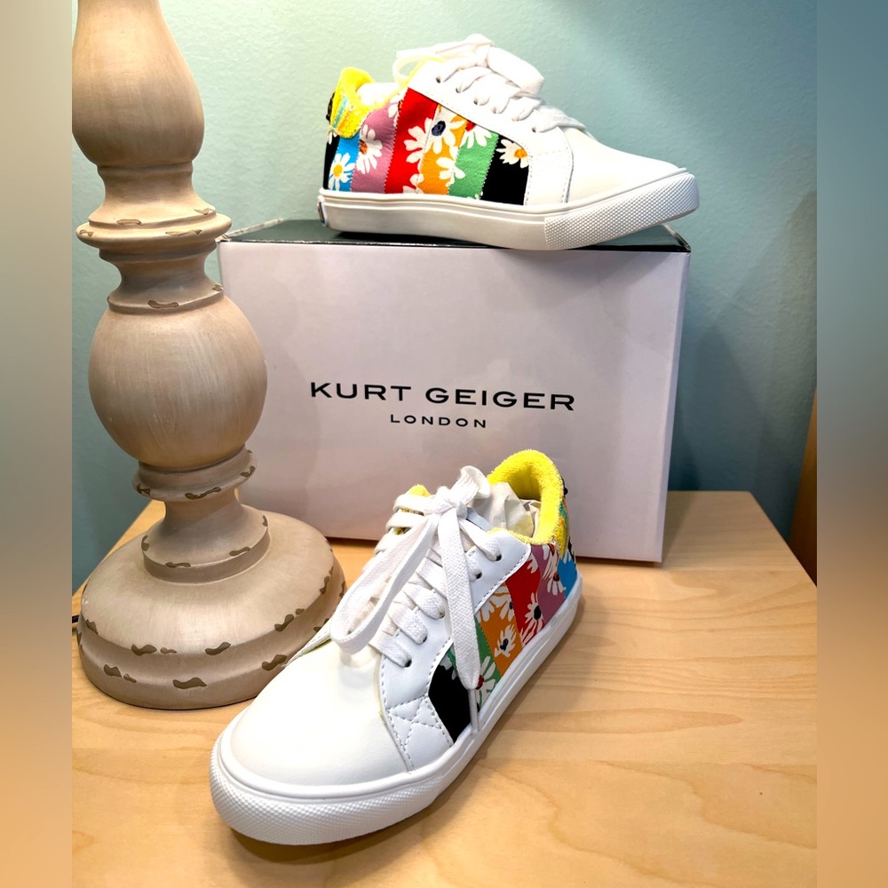 Kurt Geiger Mini Lexi Sneaker - Little Kid / Big Kid - White / Multicolor